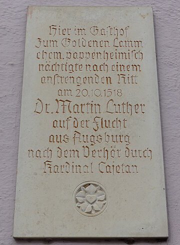 Gedenktafel Dr. Martin Luther in Monheim