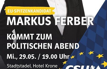 CSU - Manfred Ferber kommt zum politischen Abend