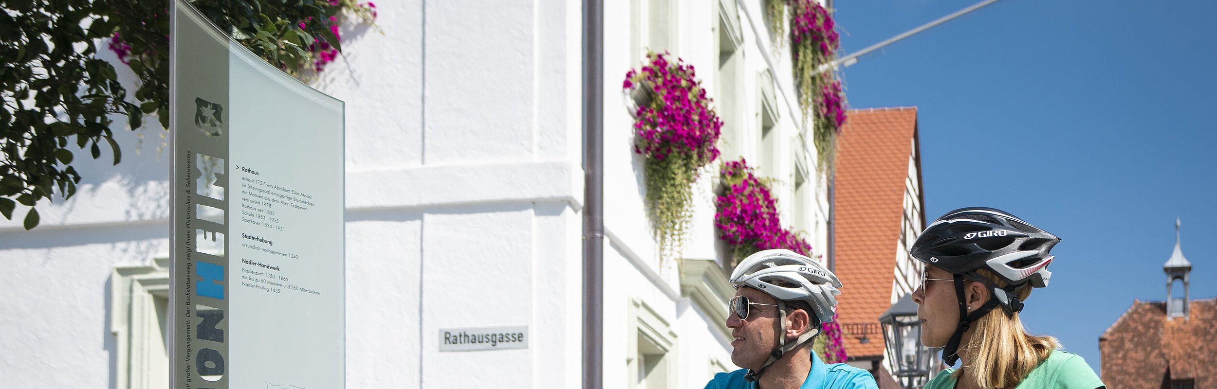 Der Buchstabenweg in der Monheimer Innenstadt