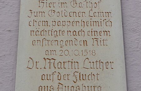 Gedenktafel Dr. Martin Luther in Monheim