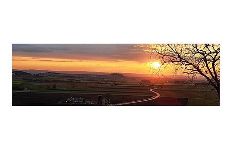 Abendstimmung am Lehmberg - auf dem Monheimer Alb Wanderweg Nr. 16