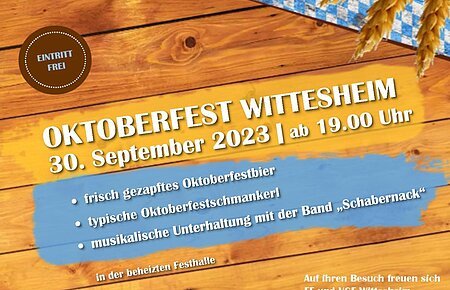 VGF Wittesheim Oktoberfest 30.09.2023