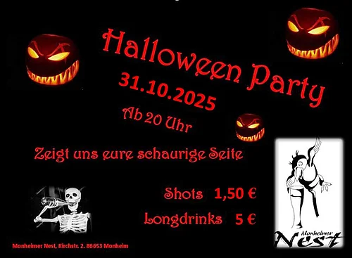 Halloween-Party 2025 im Monheimer Nest