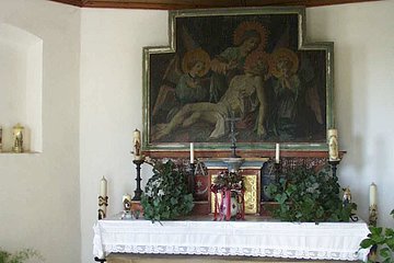 Altar in der Monheimer Brandkapelle