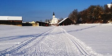 Langlauf in der Monheimer Alb - Einstieg in Wittesheim